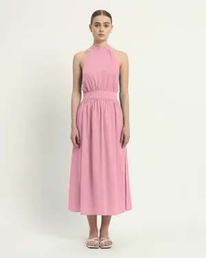The Massena Fondant Pink Cotton Dress