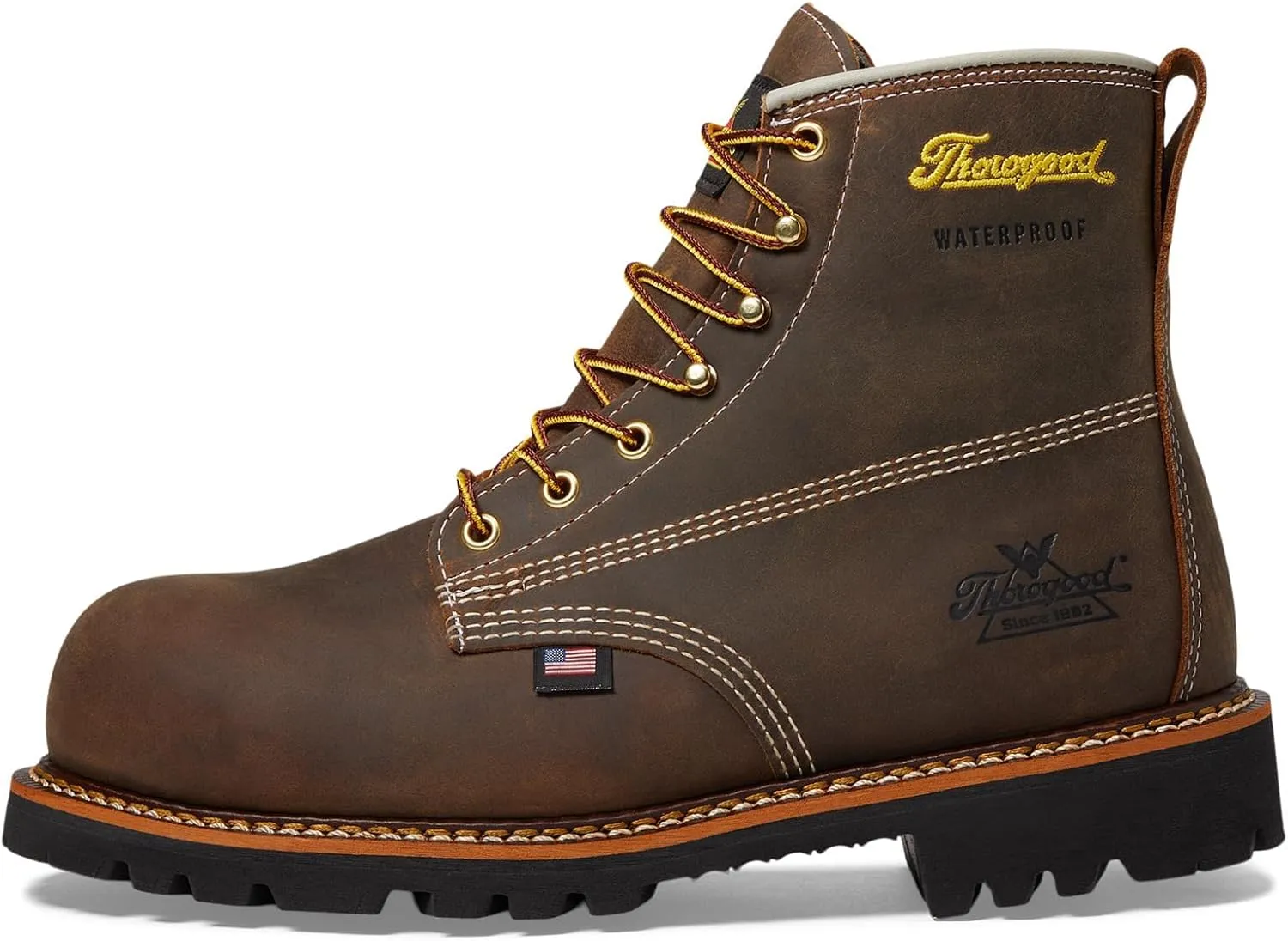 Thorogood Mens American Heritage 6" Waterproof Safety Toe