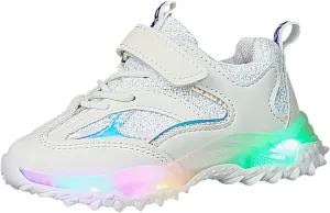 Toddler Boys Girls Sneakers Kids Light Up Shoes Flashing Non Slip Soft Lightweight Kids Sports Shoes Hiking Shoes