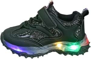 Toddler Boys Girls Sneakers Kids Light Up Shoes Flashing Non Slip Soft Lightweight Kids Sports Shoes Hiking Shoes