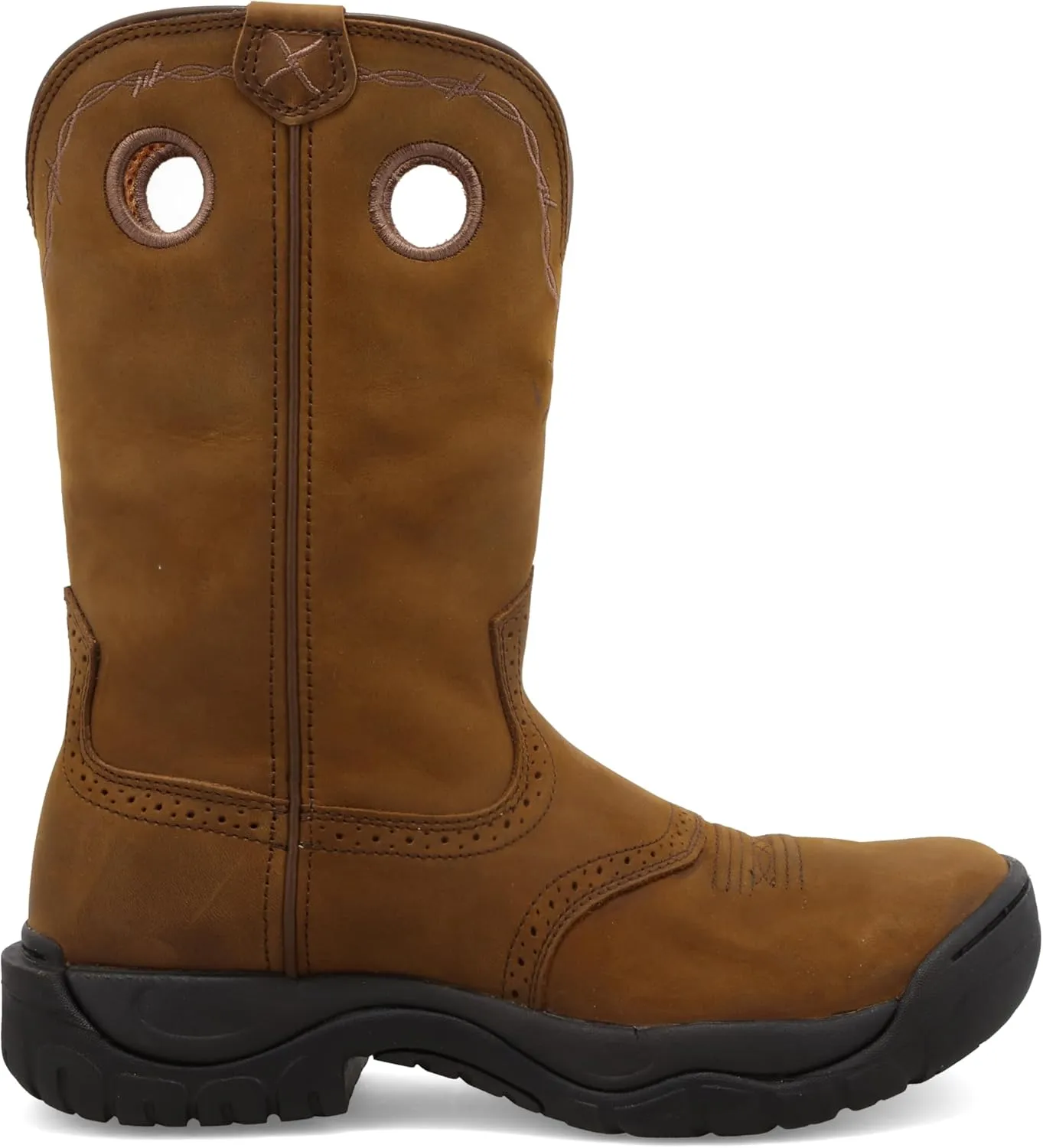 Twisted X Mens Work Boot - K Toe All-Around Boots Designed with Air-Mesh Lining, Compression- EVA Midsole, Rubber Outsole, and Full-Grain Oiled Leather Vamp and 11 Shaft