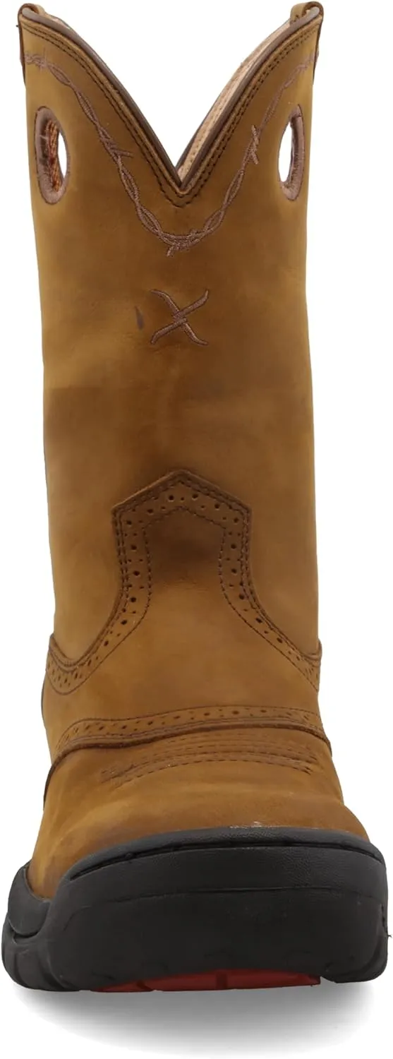 Twisted X Mens Work Boot - K Toe All-Around Boots Designed with Air-Mesh Lining, Compression- EVA Midsole, Rubber Outsole, and Full-Grain Oiled Leather Vamp and 11 Shaft