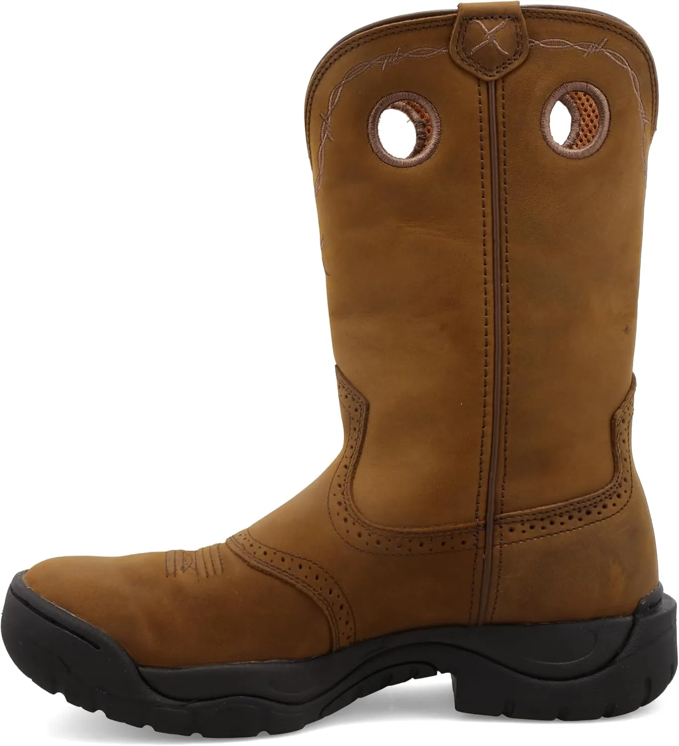 Twisted X Mens Work Boot - K Toe All-Around Boots Designed with Air-Mesh Lining, Compression- EVA Midsole, Rubber Outsole, and Full-Grain Oiled Leather Vamp and 11 Shaft