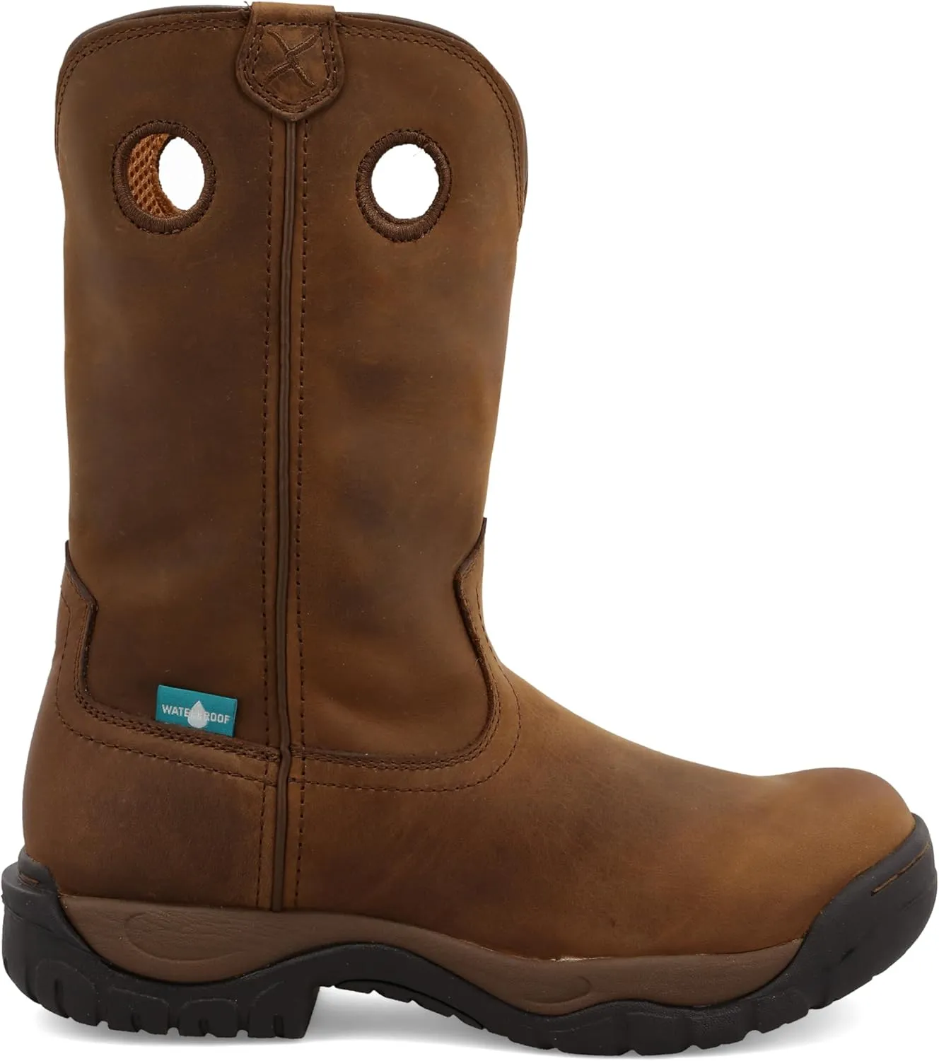 Twisted X Mens Work Boot - K Toe All-Around Boots Designed with Air-Mesh Lining, Compression- EVA Midsole, Rubber Outsole, and Full-Grain Oiled Leather Vamp and 11 Shaft