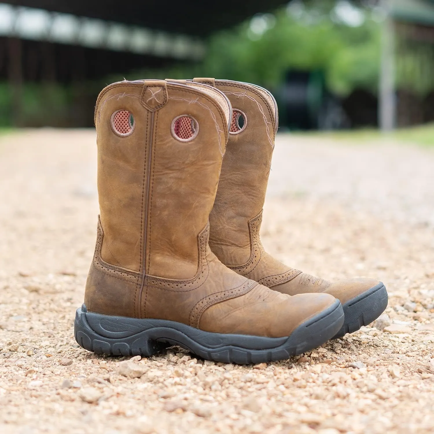 Twisted X Mens Work Boot - K Toe All-Around Boots Designed with Air-Mesh Lining, Compression- EVA Midsole, Rubber Outsole, and Full-Grain Oiled Leather Vamp and 11 Shaft