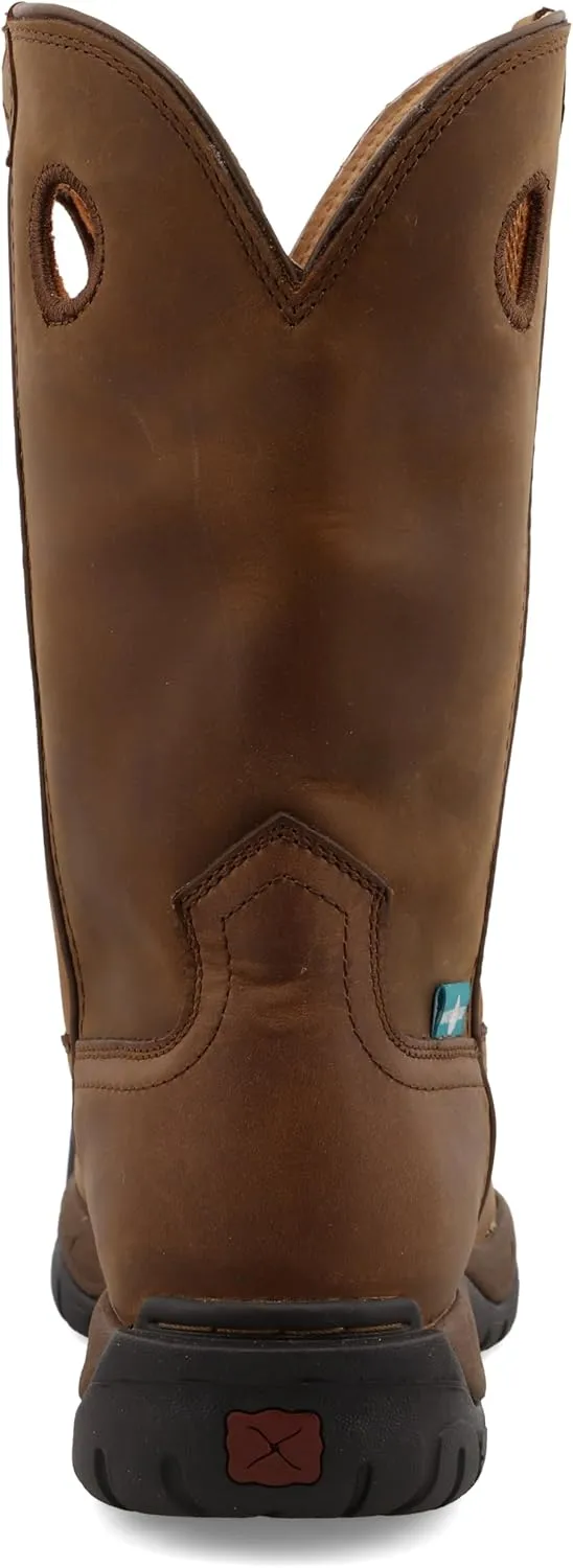 Twisted X Mens Work Boot - K Toe All-Around Boots Designed with Air-Mesh Lining, Compression- EVA Midsole, Rubber Outsole, and Full-Grain Oiled Leather Vamp and 11 Shaft