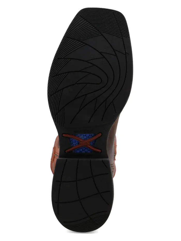 Twisted X MXW0006 Mens Tech X Work Boot Brown And Orange - A