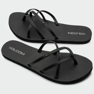 Volcom "New School II" Women's Sandals - Blackout