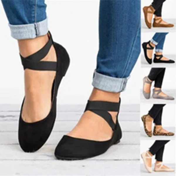 Women Fashion Classic Ballerina Flats Dancing Loafers