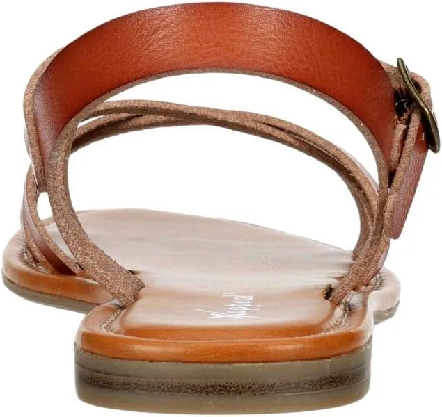 XAPPEAL Clarissa - Women's Strappy Open Toe Gladiator Flat Sandals with Ankle Strap