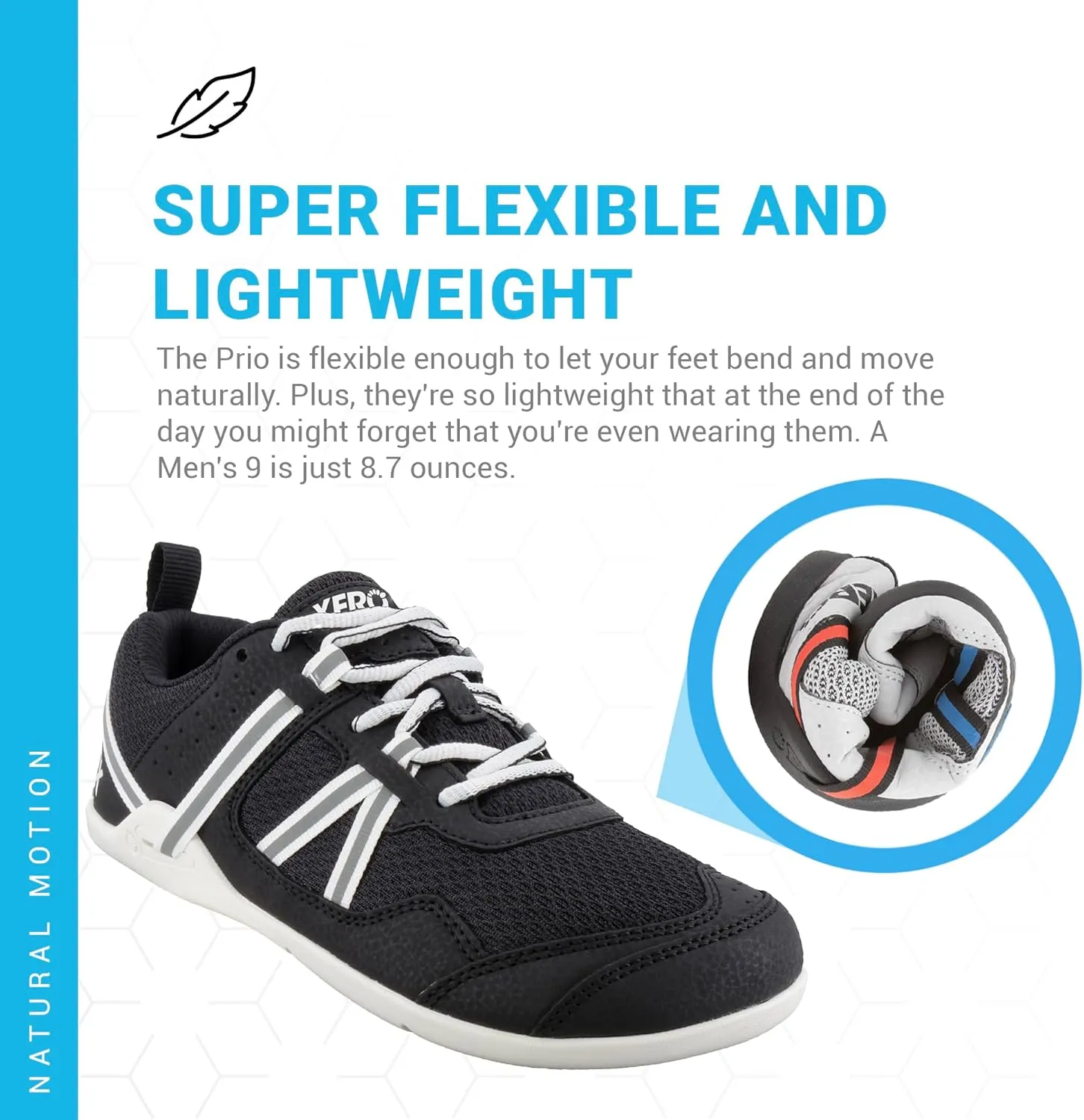 Xero Shoes Mens Prio Barefoot Athletic Sneaker