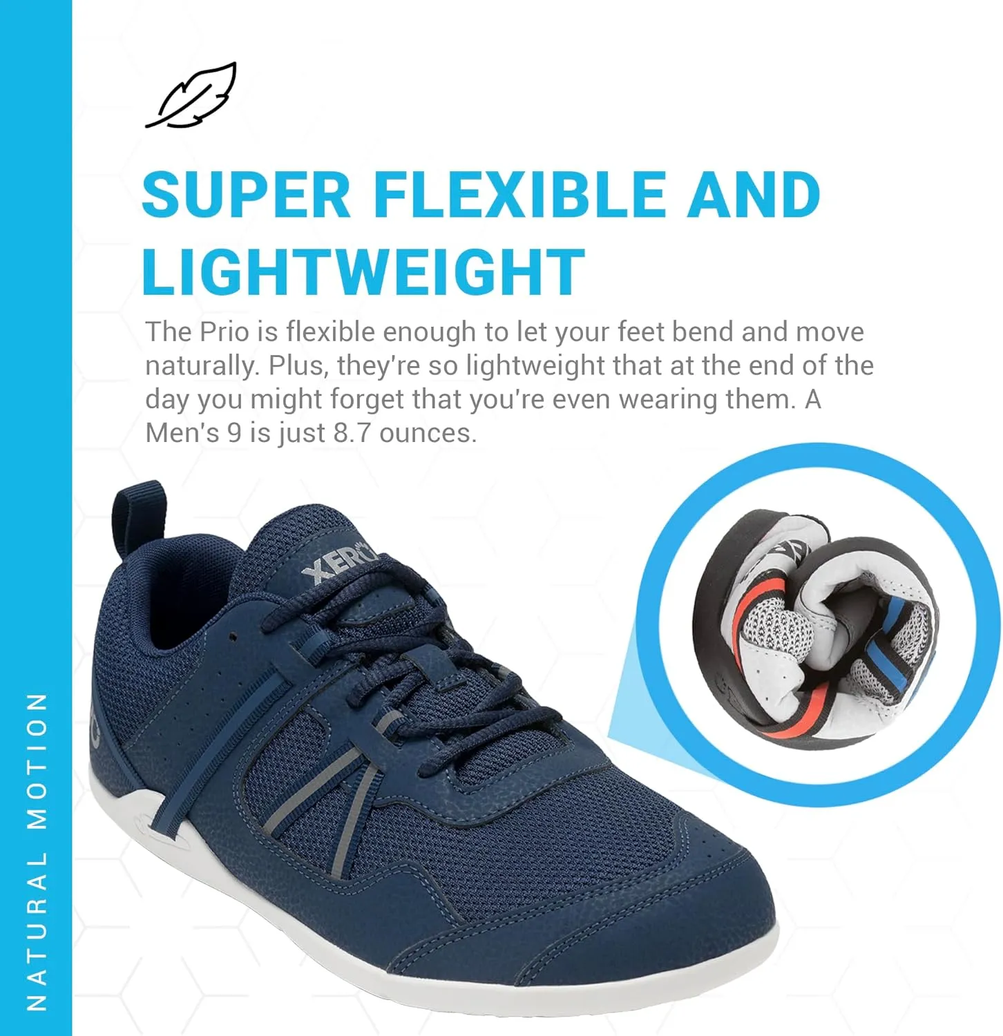 Xero Shoes Mens Prio Barefoot Athletic Sneaker