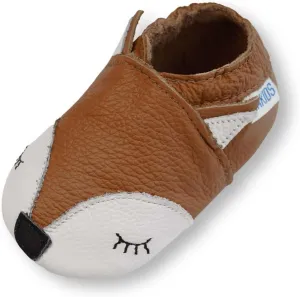 YIHAKIDS Baby Leather Shoes Soft Sole First Walking Moccasins Infants Toddler Boys Girls Crawling Slippers Slip-on Shoes with Elastic Ankle