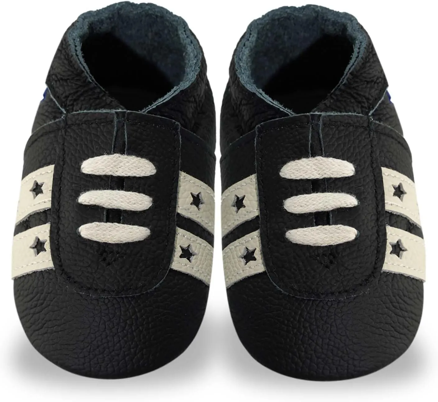 YIHAKIDS Baby Leather Shoes Soft Sole First Walking Moccasins Infants Toddler Boys Girls Crawling Slippers Slip-on Shoes with Elastic Ankle