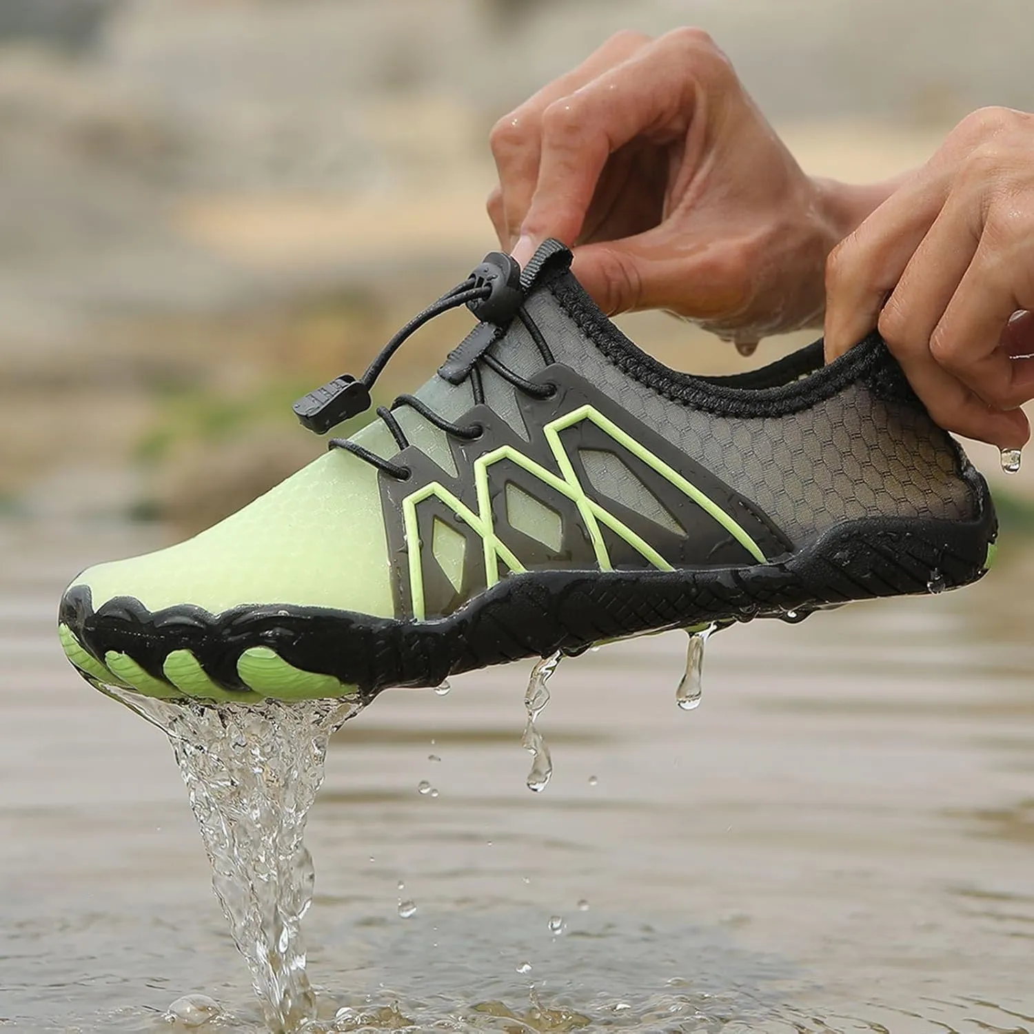 ZWRXW Hike Barefoot Shoes Women Men Wide Toe Box Healthy & Non-Slip Barefoot Shoes Lightweight Breathable Aqua Sports Outdoor Sneakers Wide Waterproof Hike Sneaker