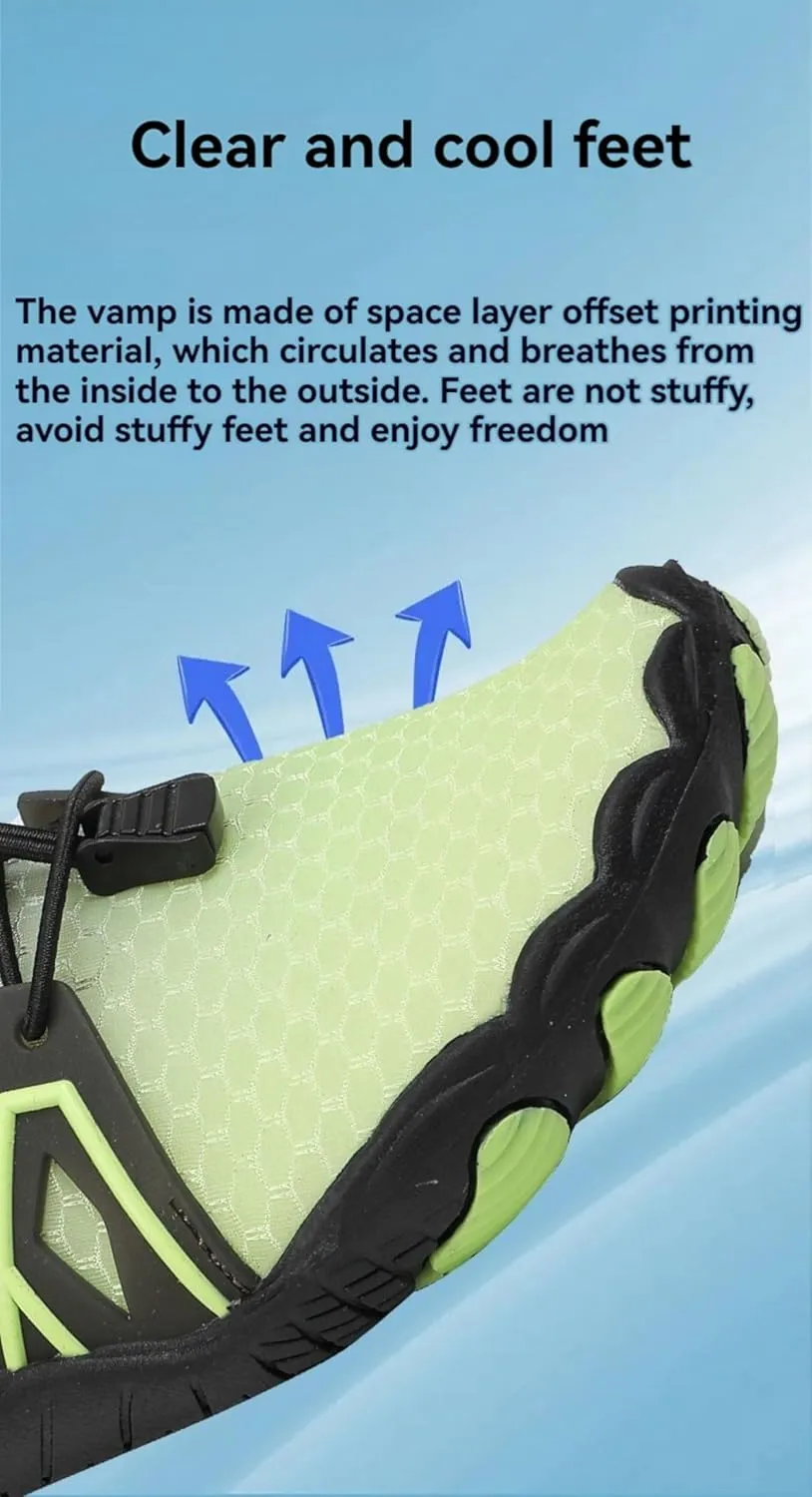 ZWRXW Hike Barefoot Shoes Women Men Wide Toe Box Healthy & Non-Slip Barefoot Shoes Lightweight Breathable Aqua Sports Outdoor Sneakers Wide Waterproof Hike Sneaker